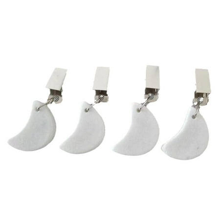 

FRCOLOR 4pcs Tablecloth Weights Table Cover Weights Stone Table Weights Hangers with Metal Clip