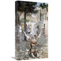 22 in. Healing the Leper at Capernaum Art Print - James Tissot