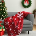 thumbnail image 3 of JLFNYA Christmas Blanket, Throw Blankets Under $10, 39.4*51.21 In Christmas Throw Blanket for Couch,Christmas Blankets,Soft Warm Cozy Reversible Winter Holiday Blanket, Snowmen Gifts, Gifts for Women, 3 of 5