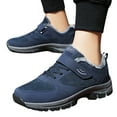 thumbnail image 3 of asddcavvf Fashion Winter Men Snow Boots Thick Soles Non Slip Solid Color Lace Up Hook Loop Short Plu, 3 of 9