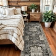 thumbnail image 4 of YOUFORTONG Hallway 3x12 Runner Rugs, Washable Large Boho Vintage Tribal Rug, Non-Slip Stain Resistant Carpet for Living Room Bedroom Kitchen Bathroom Home Decor,Black, 4 of 7