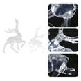 thumbnail image 4 of FRCOLOR Transparent Acrylic Deer Ornaments 4Pcs for Christmas Tree Adornments, 4 of 10