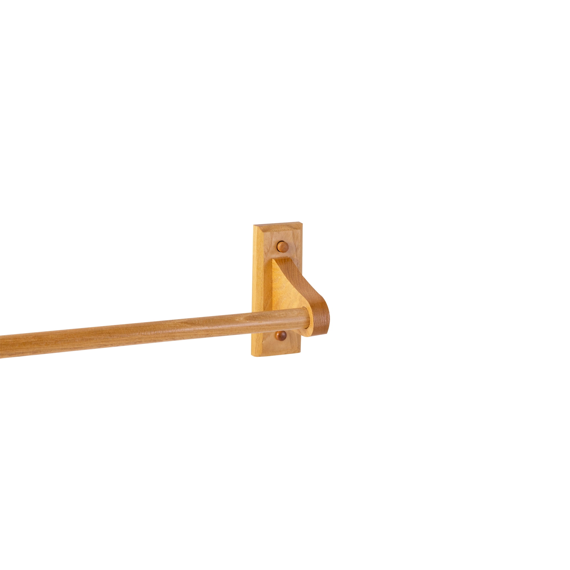 Dalton 24-Inch Wall-Mounted Towel Bar for Bathroom, Honey Oak Wood, Sturdy and Easy to Install – Design House, 561175