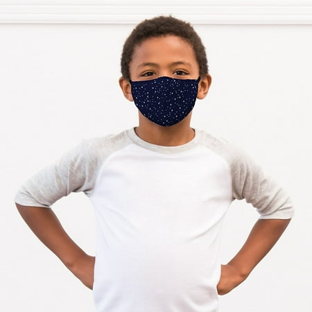 Weddingstar - Kid's Reusable/Washable Cloth Face Mask with Filter Pocket - Starry Sky