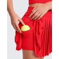 thumbnail image 5 of Falda CRZ YOGA Feathery-Fit Plisada Deportiva Suave Roja S, 5 of 5