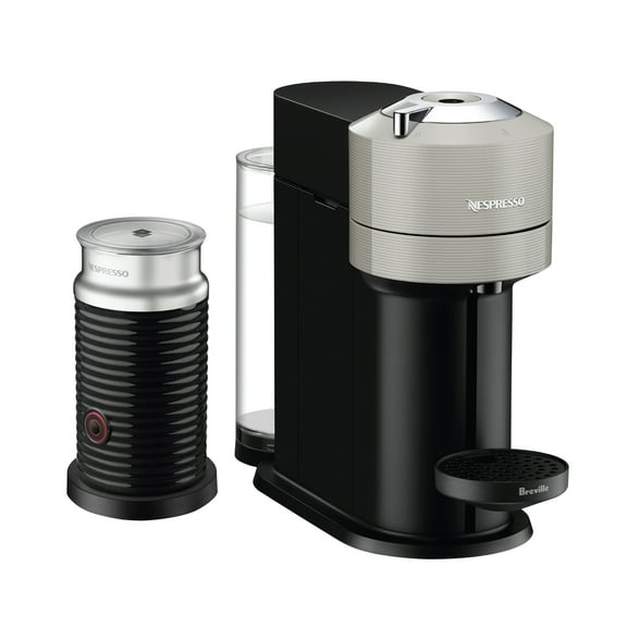 Vertuo Next Coffee and Espresso Maker in Light Gray plus Aeroccino3 Milk Frother in Black, BNV550GRY1BUC1