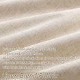 thumbnail image 3 of ASWZXCFGV Green Linen Blackout Curtains 84 Inch Length 2 Panels Set for Bedroom Back Tab Neutral Pleated Look Living Room Darkening Curtains Track System Thermal Insulated Black Out Drape, 3 of 7
