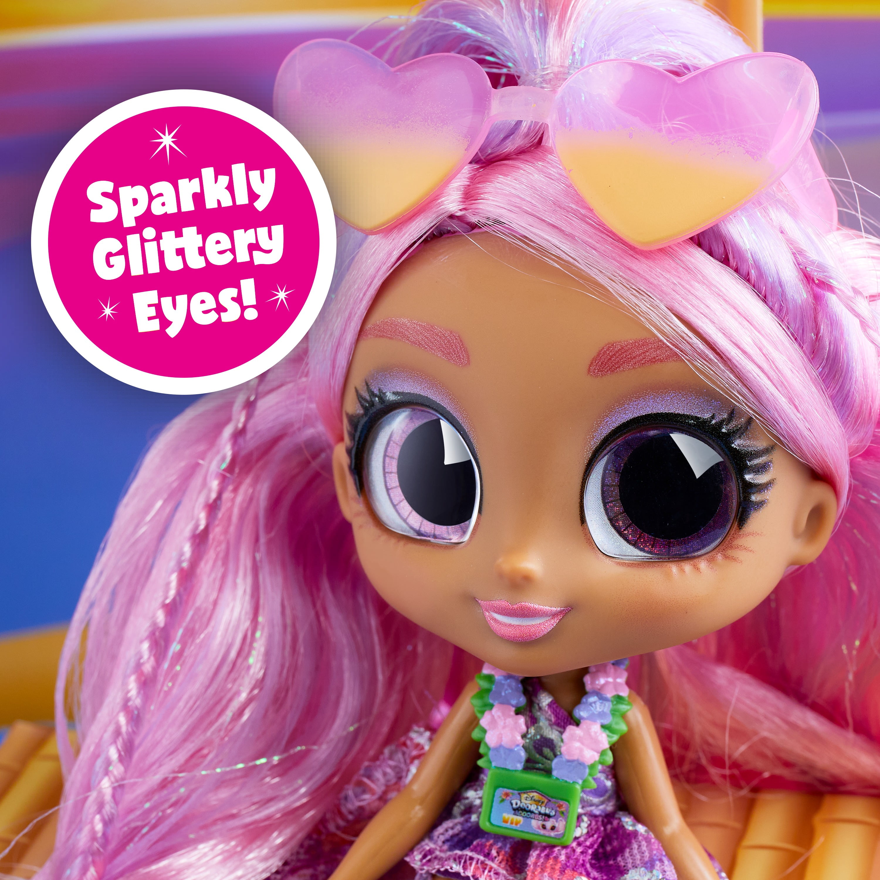 Disney Doorables ADOORBS Angel Superfan Doll, Movie Premiere, Unbox 10 Mini Accessories, 2 Exclusive Figures, Fun Play Area, Toy Gift For Collectors, Fans, Tweens, Girls & Kids 5+ By Just Play