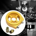 thumbnail image 6 of funtasica Generic Oil Pressure Adapter, Replacement Sturdy Wear Resistant Practical Sandwich Plate Adapter for Engines Cars Repair Golden, 6 of 8
