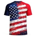 thumbnail image 6 of LEKWK USA Soccer Jersey for Men Patriotic V Neck Short Sleeve Fan Supporter Tees Tournament Mesh Top Statue Graphic Tee for Match Day Training Red XXXL, 6 of 6