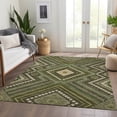 thumbnail image 6 of Addison Rugs Mayfield Premium Machine Washable Transitional Tribal Olive Rectangle Rug, 8' x 10', 6 of 6