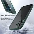 thumbnail image 4 of JETech Case for iPhone 17 6.3-Inch, Shockproof Phone Bumper Cover, Solid Color Matte TPU Frame, Anti-Scratch Clear Back (Dark Green), 4 of 5
