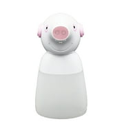 Automatic Soap Dispenser Pig Shape Touchless Intelligent IR Sensor Dish Soap for Kitchen Bathroom without Battery (White, Random Color Head)