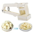 thumbnail image 1 of Potato Fry Cutter Thin Garlic Slicer Handheld Manual Garlic Slicer Light Food Slicer Anti Kitchen Garlic Slicer Food Grade Garlic Grinder Suitable For Fruits Vegetables Cooking Utensils, 1 of 4