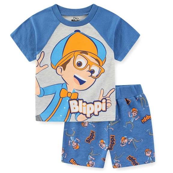 Blippi Short Sleeve T-Shirt and French Terry Shorts Set (Boys), 2 Piece Set, Sizes 2T-8