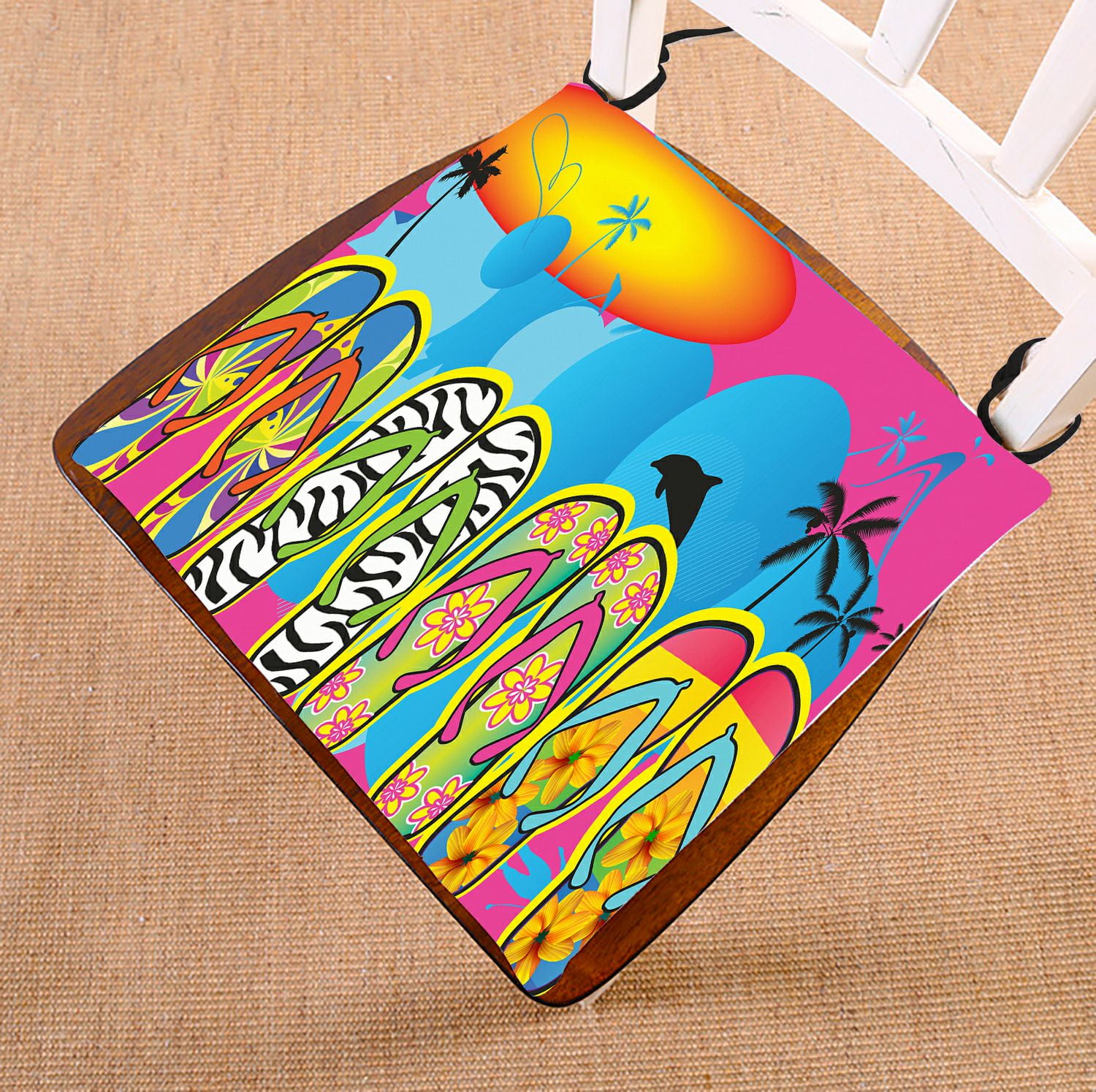 ZKGK Beach Flip Flops Seat Pad Seat Cushion Chair Cushion Floor Cushion