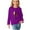 Purple, variant on Zwiiyzr Toddler Baby Girl Long Sleeve Sweatshirt Crew Neck Tops Basic Solid Color Sweater Shirts Kid Fall Clothes 3-14 Years Olive Green