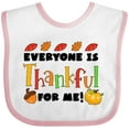 thumbnail image 3 of Inktastic Everyone is Thankful for Me Thanksgiving Baby Boys or Girls Baby Bib, 3 of 4