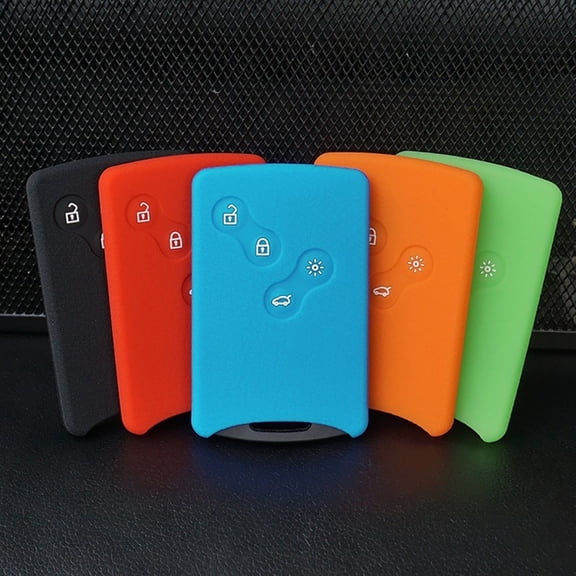 Opvise Car Key Cover Case for Renault Clio Logan Megane 2 3 Koleos Card Remote Holder Orange