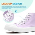thumbnail image 3 of Kids High Top Canvas Sneakers Girls Boys Lace Up Classic Casual Shoes Toddler Comfy Fashion Running Walking Shoes Indoor Outdoor, 3 of 8