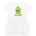 thumbnail image 3 of Inktastic Avocuddly Cute Avocado Girls Toddler Dress, 3 of 5
