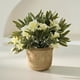 thumbnail image 4 of Bonsái artificial | Arreglo floral y de lavanda artificial | Decoración para el hogar y la oficina: ideal para la sala de estar, la entrada o estanterías | Vegetación artificial en jarrón moderno, 4 of 6