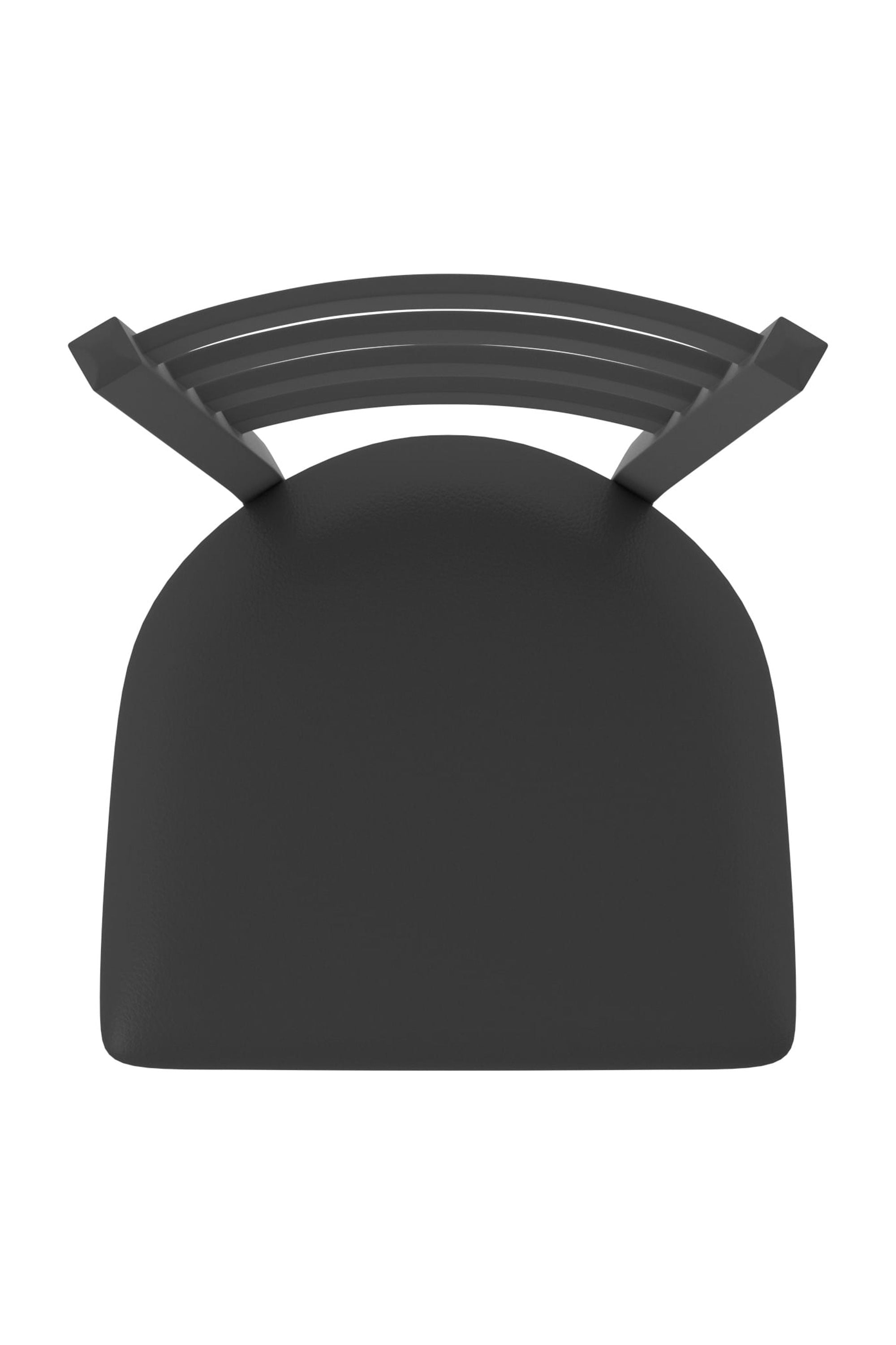 Holland Bar Stool 410 Jackie 25"" Counter Stool with Black Wrinkle Finish, Black Vinyl Seat, and 360 swivel