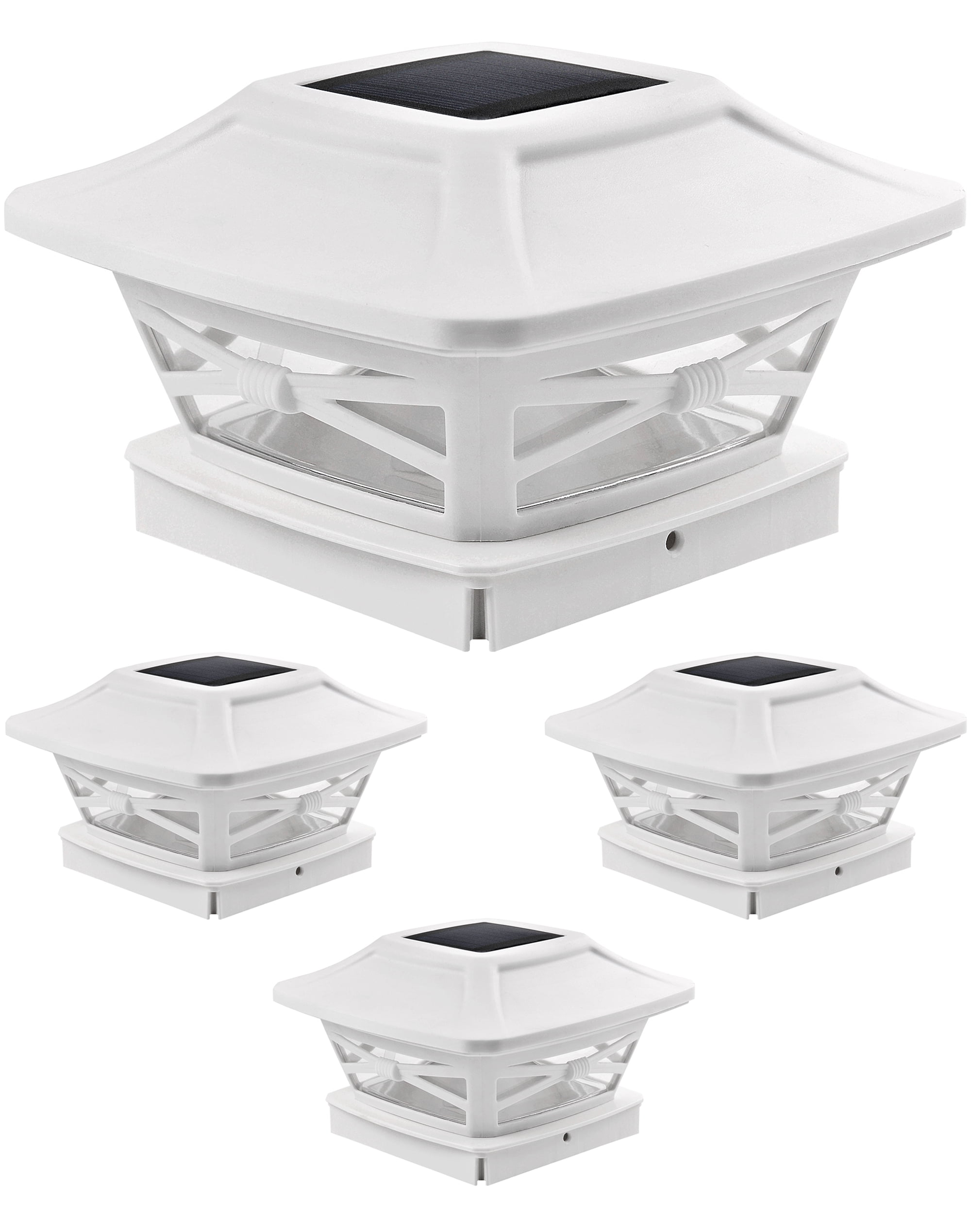 Davinci Renaissance Solar Post Cap Lights Bright LEDs, Cordless, 4x4