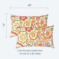 thumbnail image 2 of Outdoor/Indoor Lumbar Pillow Covers ONLY, 12\u201d x 20\u201d Fade-Resistant Patio Lumbar Cushion Cases Decorative Throw Pillowcase Shell for Couch Patio Garden Furniture Use - Flower Multi, 2 of 6