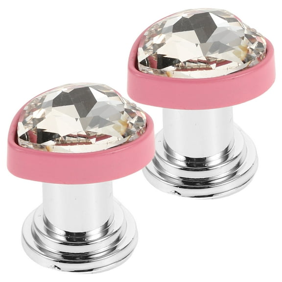 HOMEMAXS 2 Pcs Toilet Button Pusher Heart Shaped Toilet Tank Button Toilet Push Button Topper Toilet Flusher Button For Women Long Nail Toilet Flush Button Helper Pusher Toilet Press Button