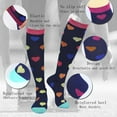 thumbnail image 4 of 7 Pairs Compression Socks Stockings  15-20mmHg Flight Socks  Best for Athletic  Running  Flight  Travel  Nurses Edema, 4 of 11