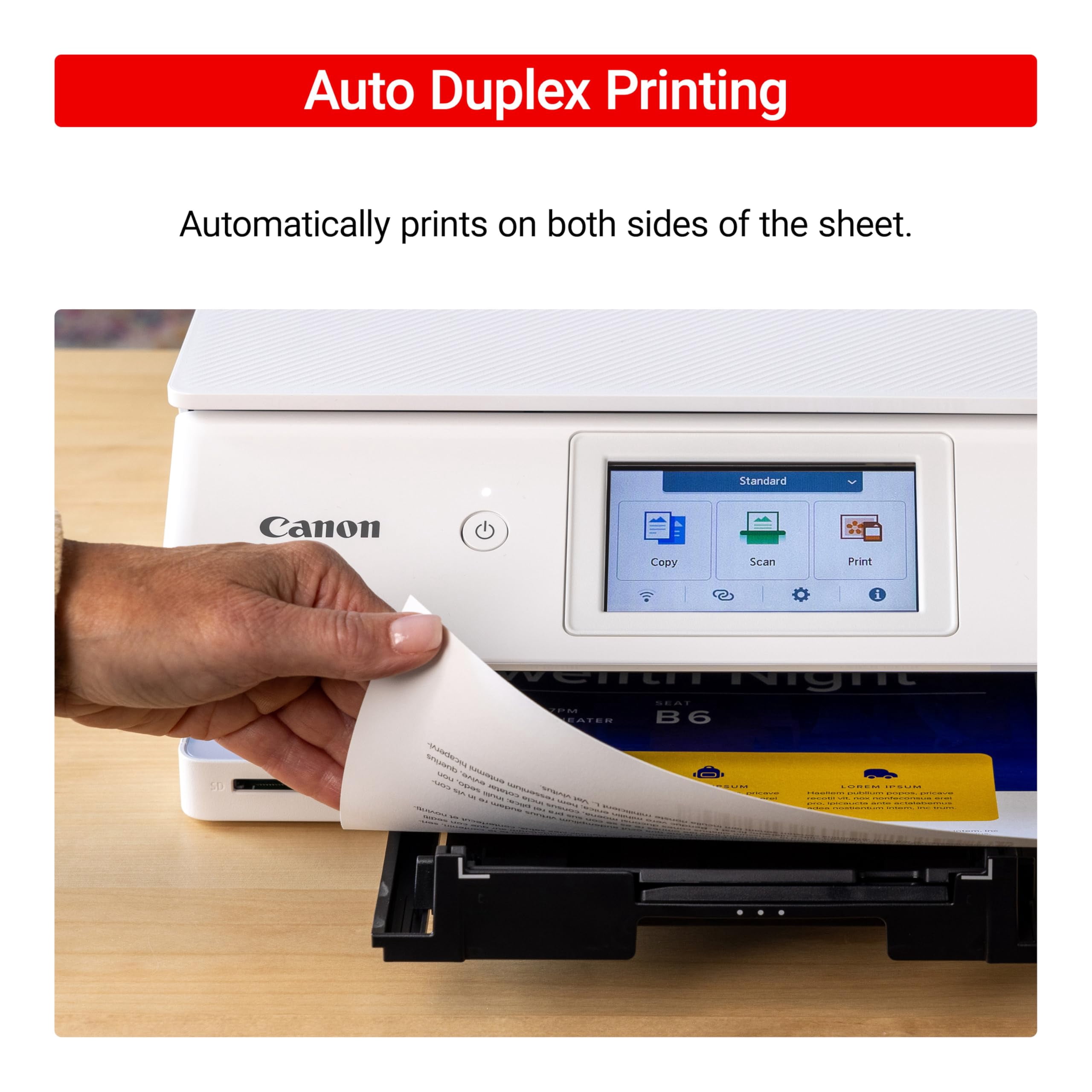 Canon PIXMA TS8820 Wireless Printer, Best for Home Photo Printing, Copy and Scan, White(Sold without manufacturer warranty)