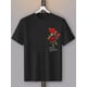 thumbnail image 2 of Camiseta con estampado de textura sintética de rosas Y2K para hombre, 2 of 7