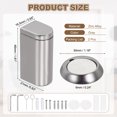 thumbnail image 2 of Uxcell 2 Pack Magnetic Door Stoppers, Metal Windproof Door Catch with Adhesive and Screws to Keep Doors Open for Home Kitchen Bedroom Bathroom, Gray, 2 of 7