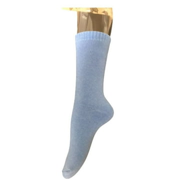 Lian LifeStyle Men's 1 Pair Great Activewear Wool Crew Socks For Fun Sports, All-Season and Weather Size 6-9 LK1603Blue