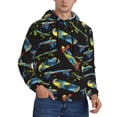 thumbnail image 2 of Haiem Colorful Skateboard Patterned Men's Hoodie with Kangaroo Pocket - Ideal Pullover Sweatshirt for Daily Wear, Travel, and Home-Small, 2 of 7