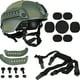 thumbnail image 5 of Casco Tactico Gotcha CENTURFIT  Verde Con Rieles Paintball Airsoft, 5 of 10