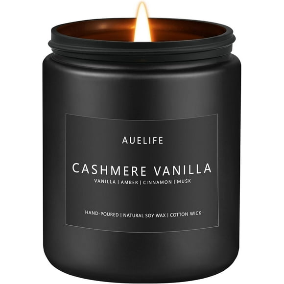 Cashmere Vanilla Candle | Scented Candle for Home, Aromatherapy Gifts - Soy Candles for Home Scented, Candle Gift for Women Men, Fragrance Decoration -7oz Jar Candles