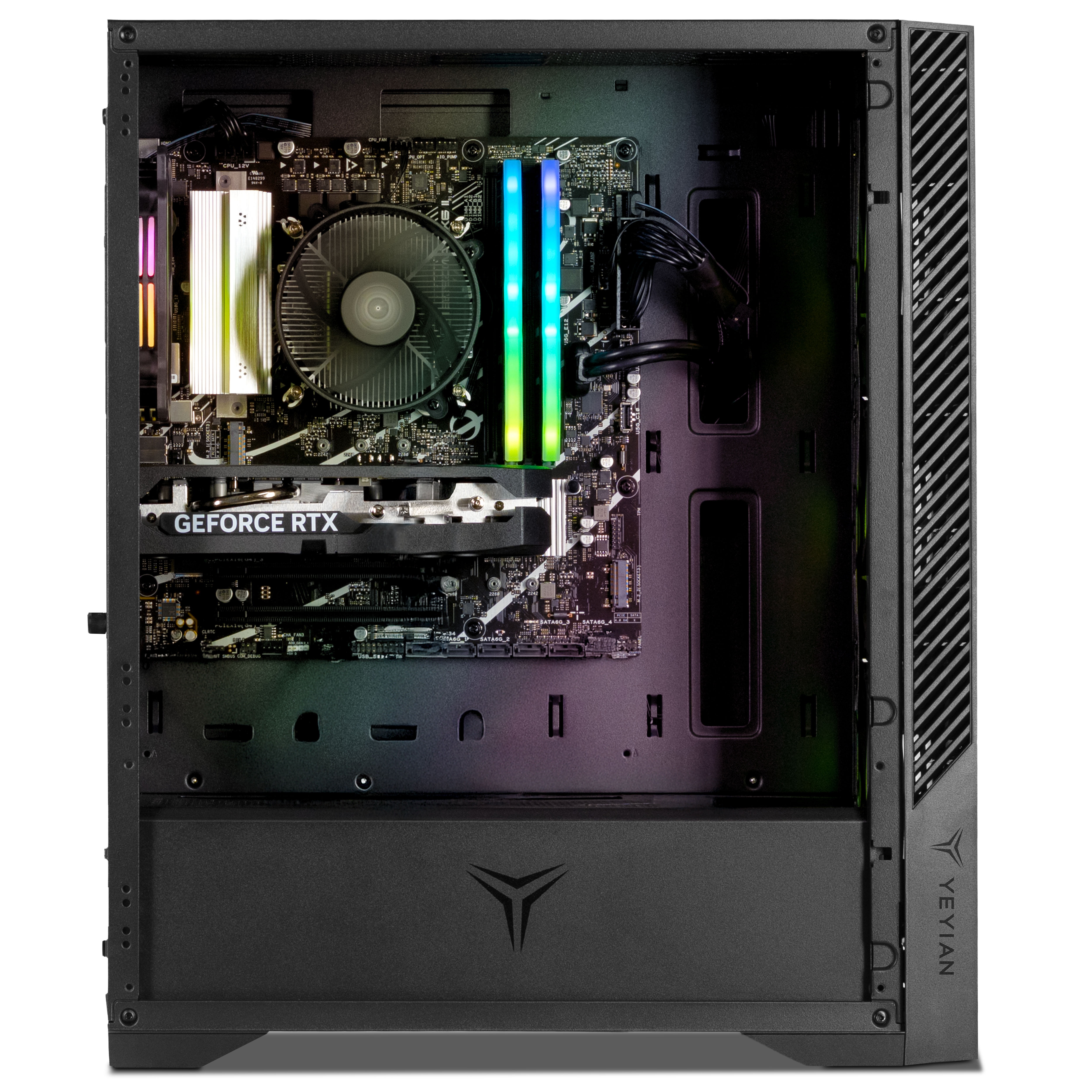 YEYIAN Gaming PC. Intel Core i7	14700F, NVIDIA RTX 5060, 1TB NVMe, 32Gb DDR5, 650W 80+ GOLD, Windows 11 Home. Model YPI-ED47F0C-5601U