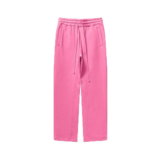 KIHOUT Men's Lightweight Sweatpants Open Bottom Sweat Pants for Men Straight Leg Gym Sweatpants Lounge Pants with Pockets