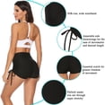 thumbnail image 4 of DODOING Women's Biker Shorts High Waist Tummy Control Active Gym Workout Yoga Short Leggings Sexy Stretch Ruched Hot Shorts, 4 of 6