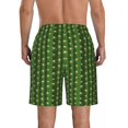 thumbnail image 3 of KLL Cactus1 Men's Casual Summer Beach Shorts Hawaiian Shorts with Pockets-Medium, 3 of 5