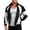 Gray, variant on LEKWK Track Jacket Mens Full Zip Color Block Windbreaker Athletic Sweatshirt Coat Stand Collar Lightweight Activewear for Running Workout Gym