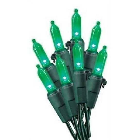 Holiday Wonderland 40845-88A 100-Count Green LED Mini Bulb Christmas Light Set - Quantity of 6