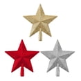 thumbnail image 5 of D-GROEE 15cm Glittered Christmas Star Tree Topper Decorative Treetop Shatterproof Star for Christmas Tree Crown Xmas Holiday Home Party Wedding Ornament Decoration 3PCS, 5 of 8