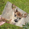 thumbnail image 5 of 1 Pcs 2D Flat License Plate Covers & Frames, Deer Fawn For Decorative Front, Waterproof For Decoration Aluminum License Plate Covers & Frames Cover For Men Women, 12" X 6", 5 of 6