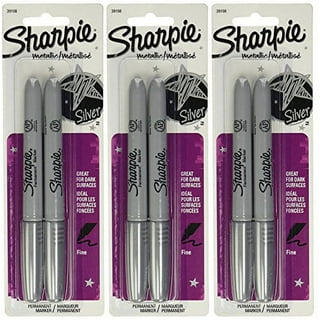 Sharpie Metallic Permanent Markers, Fine Point, Silver, 12 Pack —  Janitorial Superstore