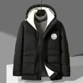 thumbnail image 1 of Chaqueta con capucha y plumón de pato para hombre y mujer, versión coreana de otoño e invierno, ropa de trabajo a prueba de viento, cálida, tipo parka, 1 of 3
