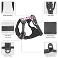 thumbnail image 6 of Yiaed Orchids Flowers Print Dog Harness, No-Pull Pet Harness, Adjustable Padded Dog Vest, Reflective No-Choke Pet Oxford Vest with Easy Control Handle-Medium, 6 of 6
