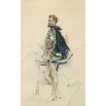 thumbnail image 3 of Giovanni Boldini 16x24 Black Modern Framed Museum Art Print Titled - Raphael Duflos in the Role of Henri IIi, 3 of 5